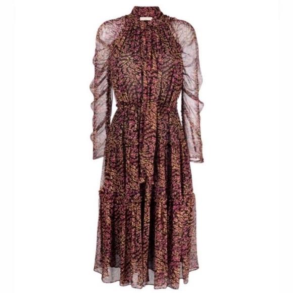 ULLA JOHNSON Idalia midi dress Sz 2 - Picture 7 of 7